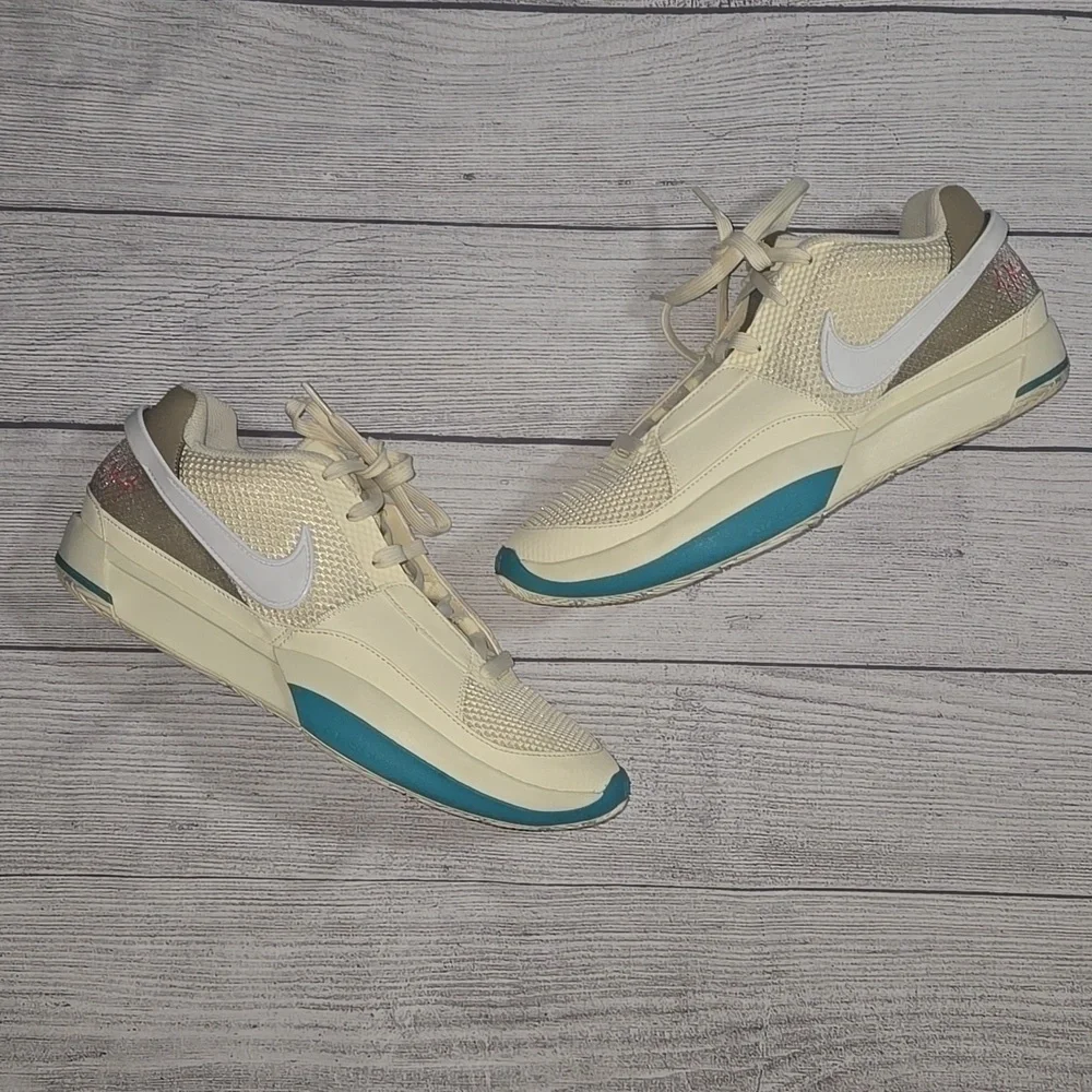 Nike Men's Ja Morant One Sneakers Khaki /  Coconut Milk Size 10